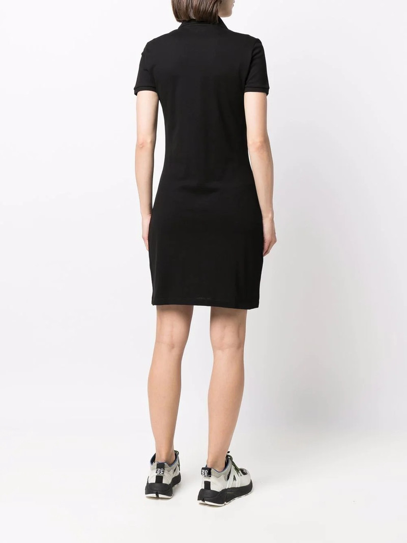 logo-patch detail polo dress 4