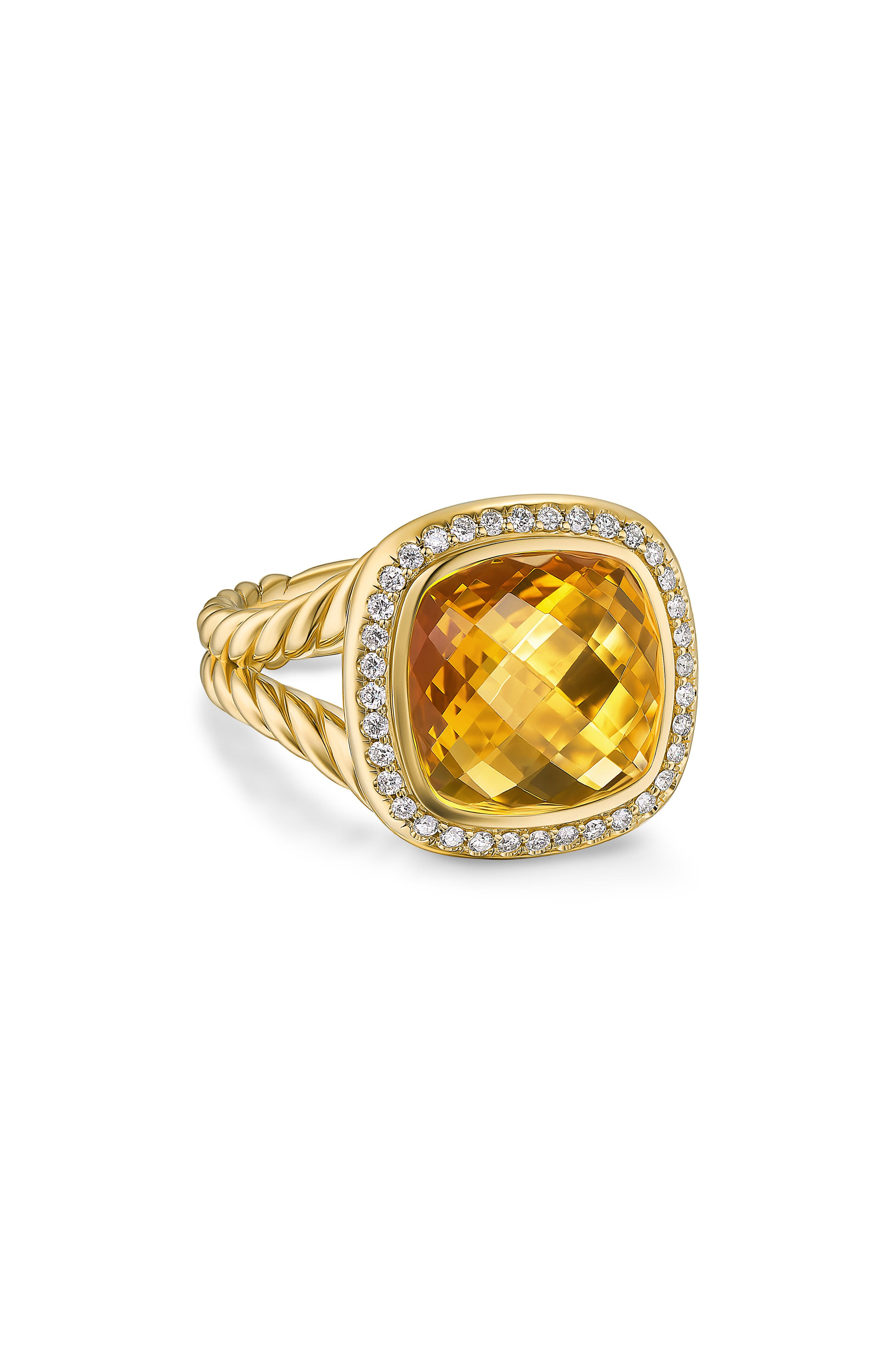 David Yurman Albion Ring in 18K Yellow Gold with Diamonds in Yellow/18K Gold at Nordstrom - 4
