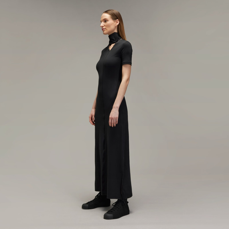 Y-3 Fitted Neck Closure Dress 4