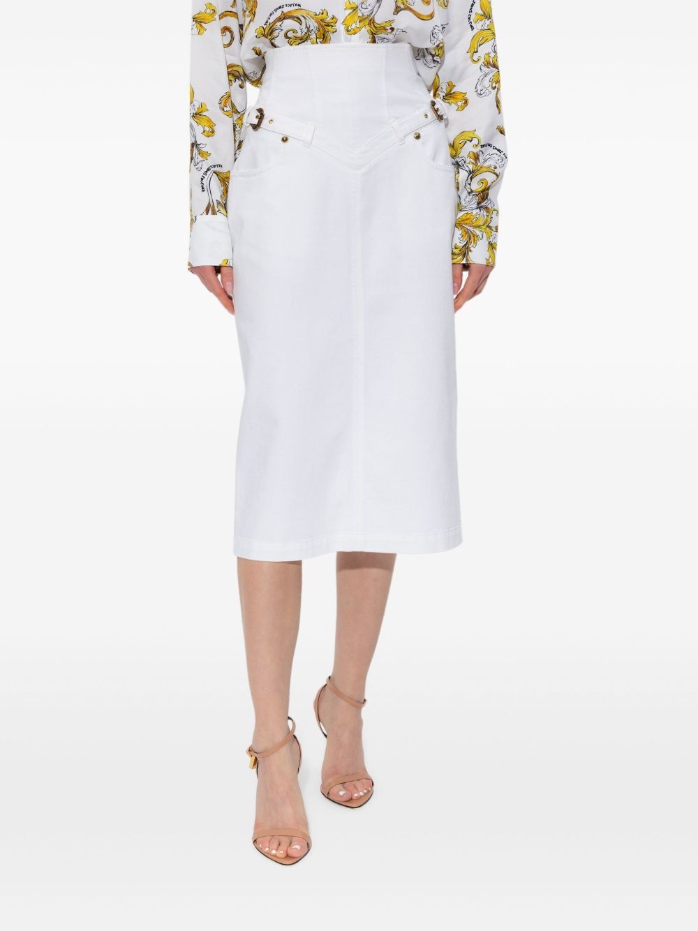 cotton midi skirt - 3