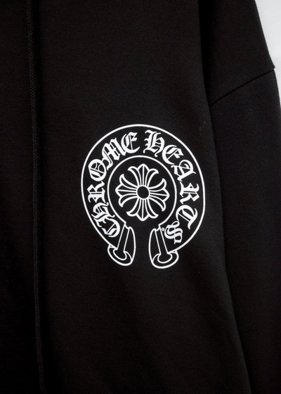 Chrome Hearts Chrome Hearts CH Black White Miami Horseshoe Zip Up Hoodie outlook