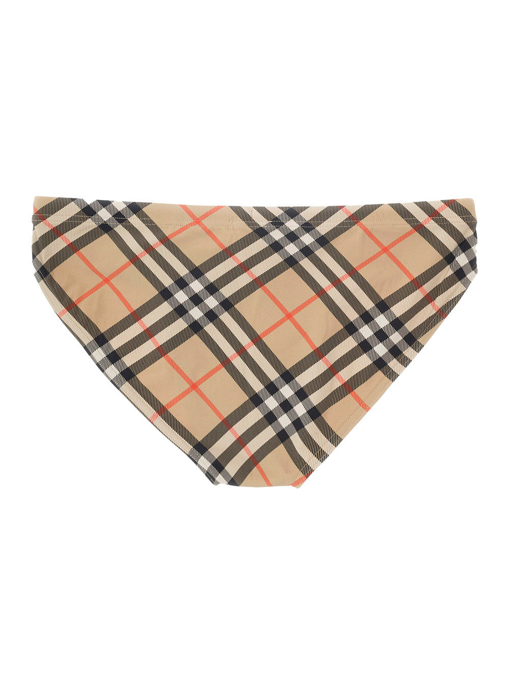 Burberry Men Beige Speedo With Check Motif In Polyamide Man - 2
