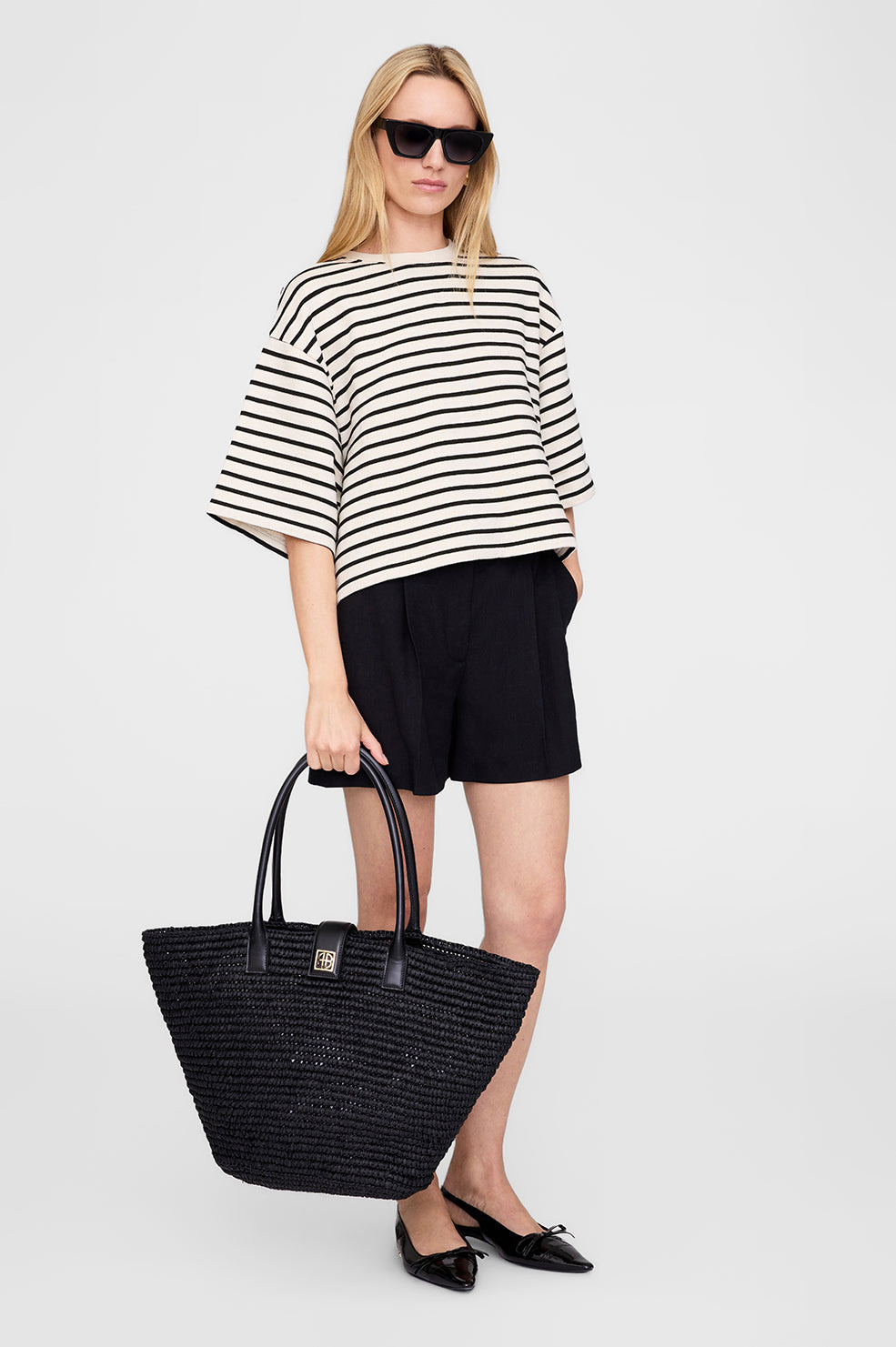 Lou Tote Monogram - Black - 2