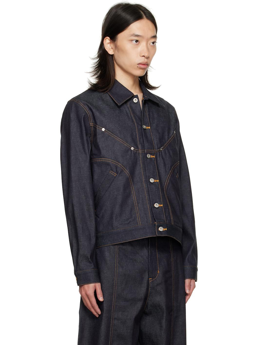 Navy Jiji Denim Jacket - 2