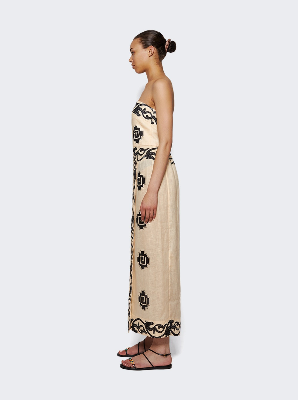 Ancient Dress Black And Ecru - 3
