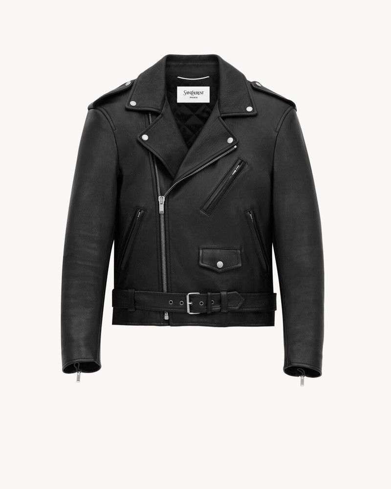 BIKER JACKET IN GRAINED LAMBSKIN 1