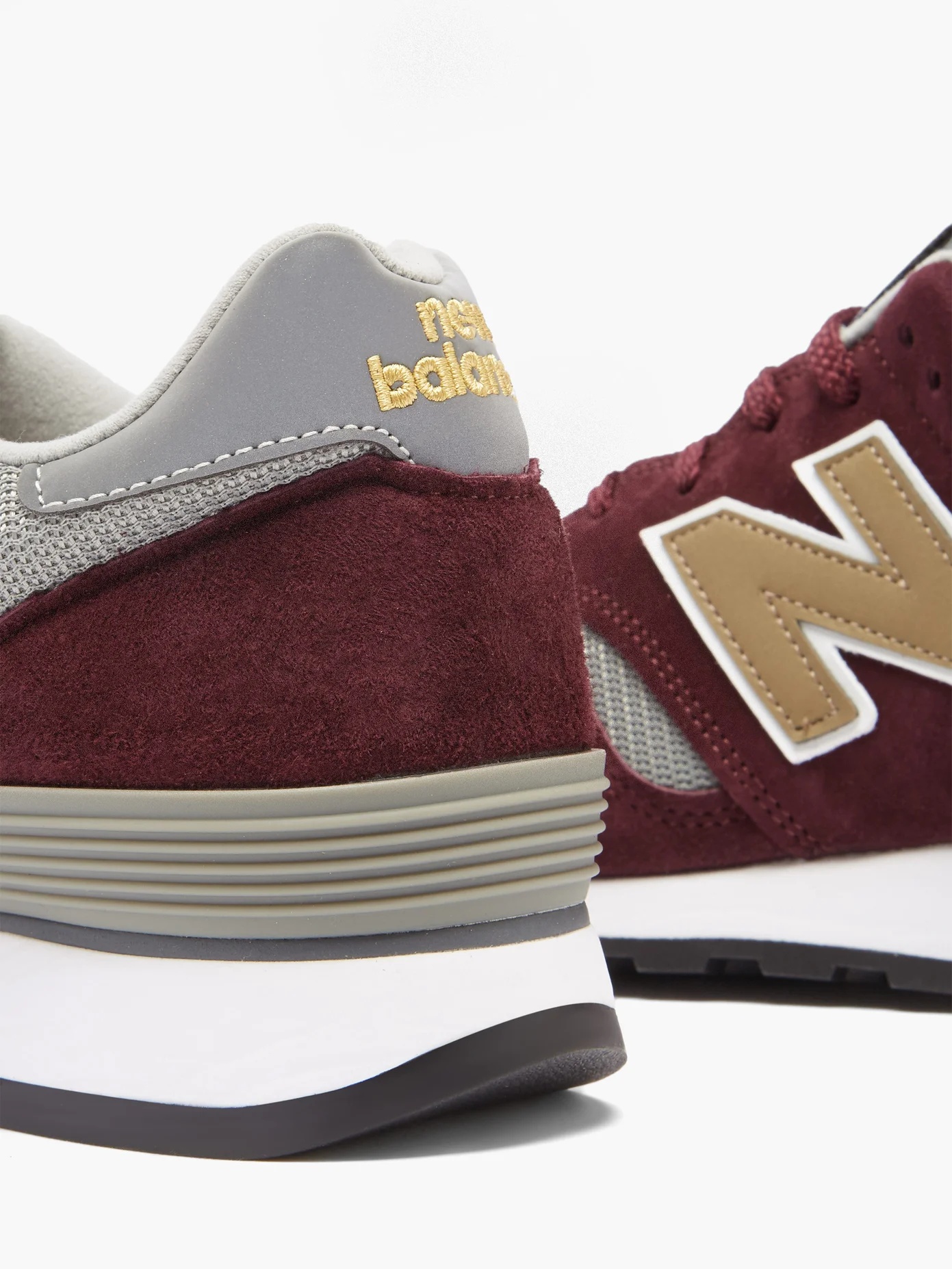 Made in England 670 suede and mesh trainers - 6