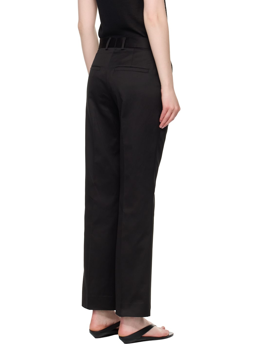 Black Tailored Chino Trousers - 3