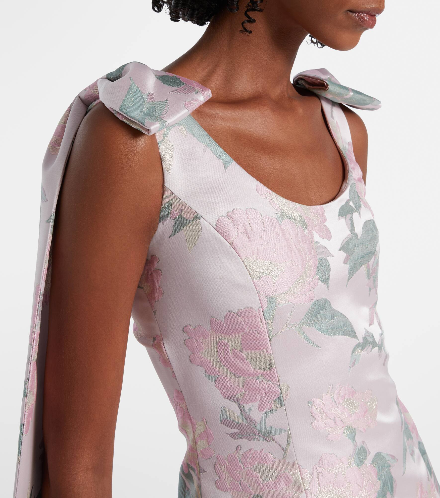 Gita floral brocade minidress - 4