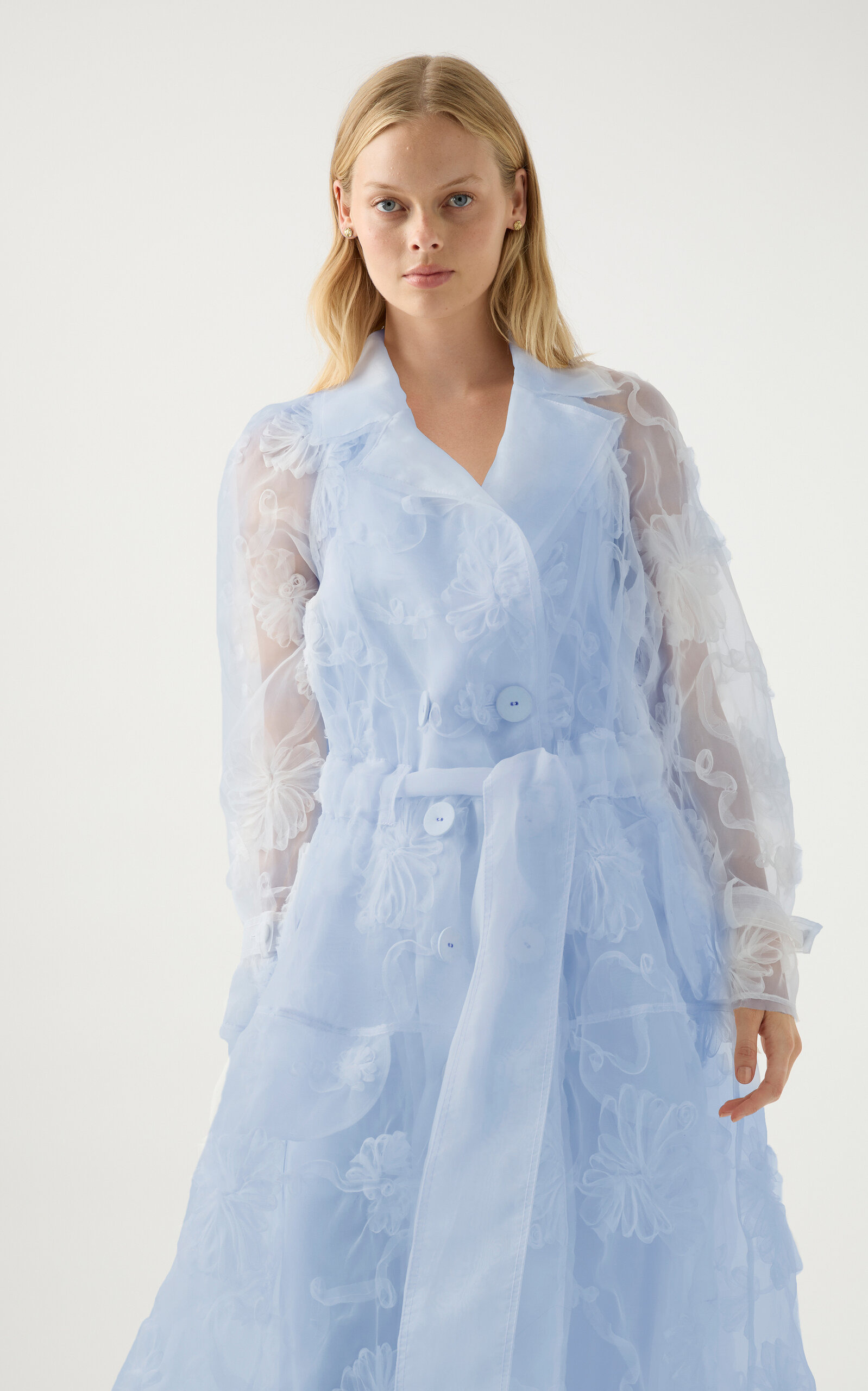 Ursula Trench Coat Dress blue - 7