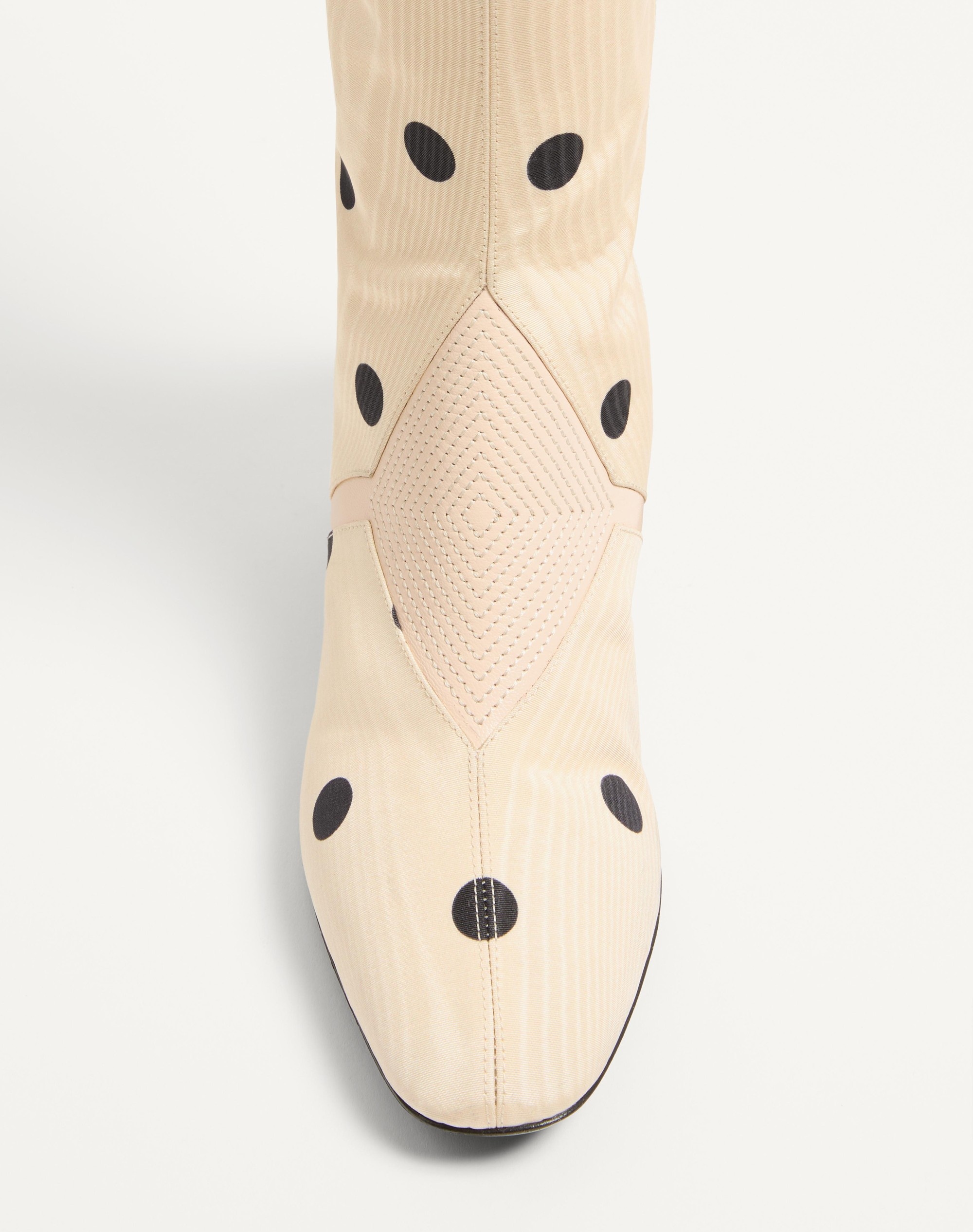 EQUIVOQUE BOOT IN MOIRÉ PLUS DE POIS FABRIC 60MM - 7