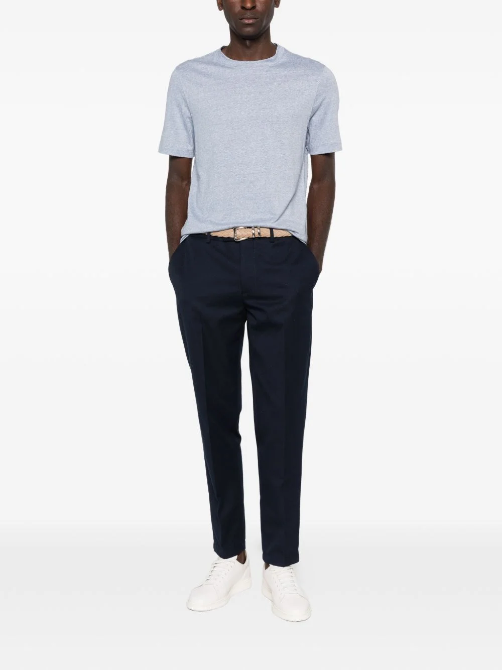 Linen blend t-shirt - 1