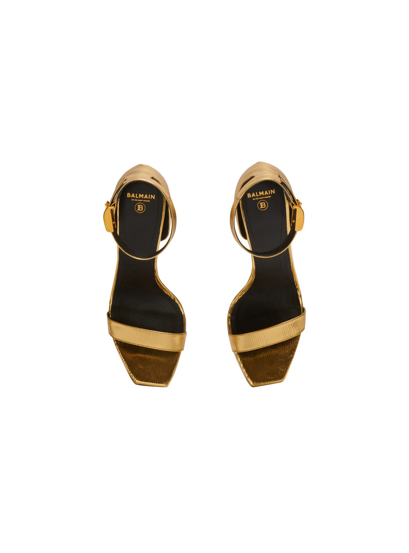 Uma laminated leather sandals 3