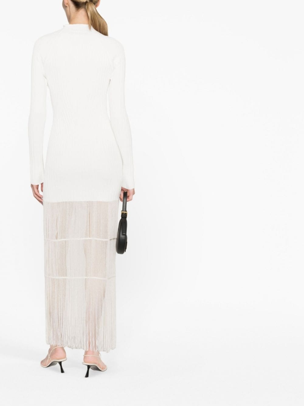 The Cedar fringed knitted dress - 4