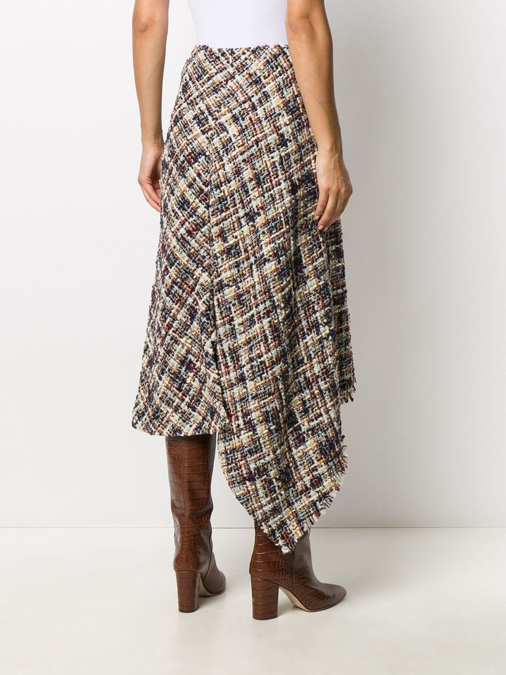 tweed asymmetric skirt - 4