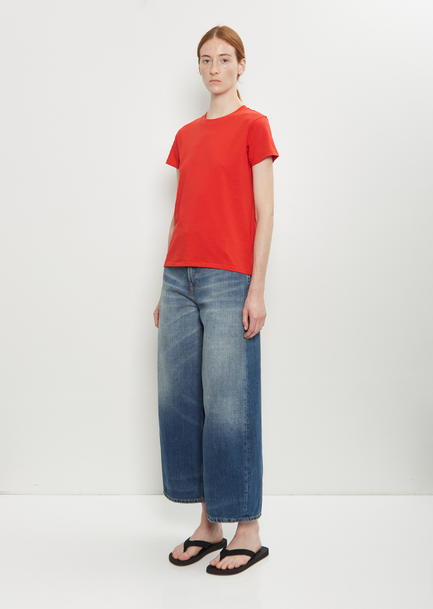 Mini Boy Cotton T-Shirt — Pimento - 4