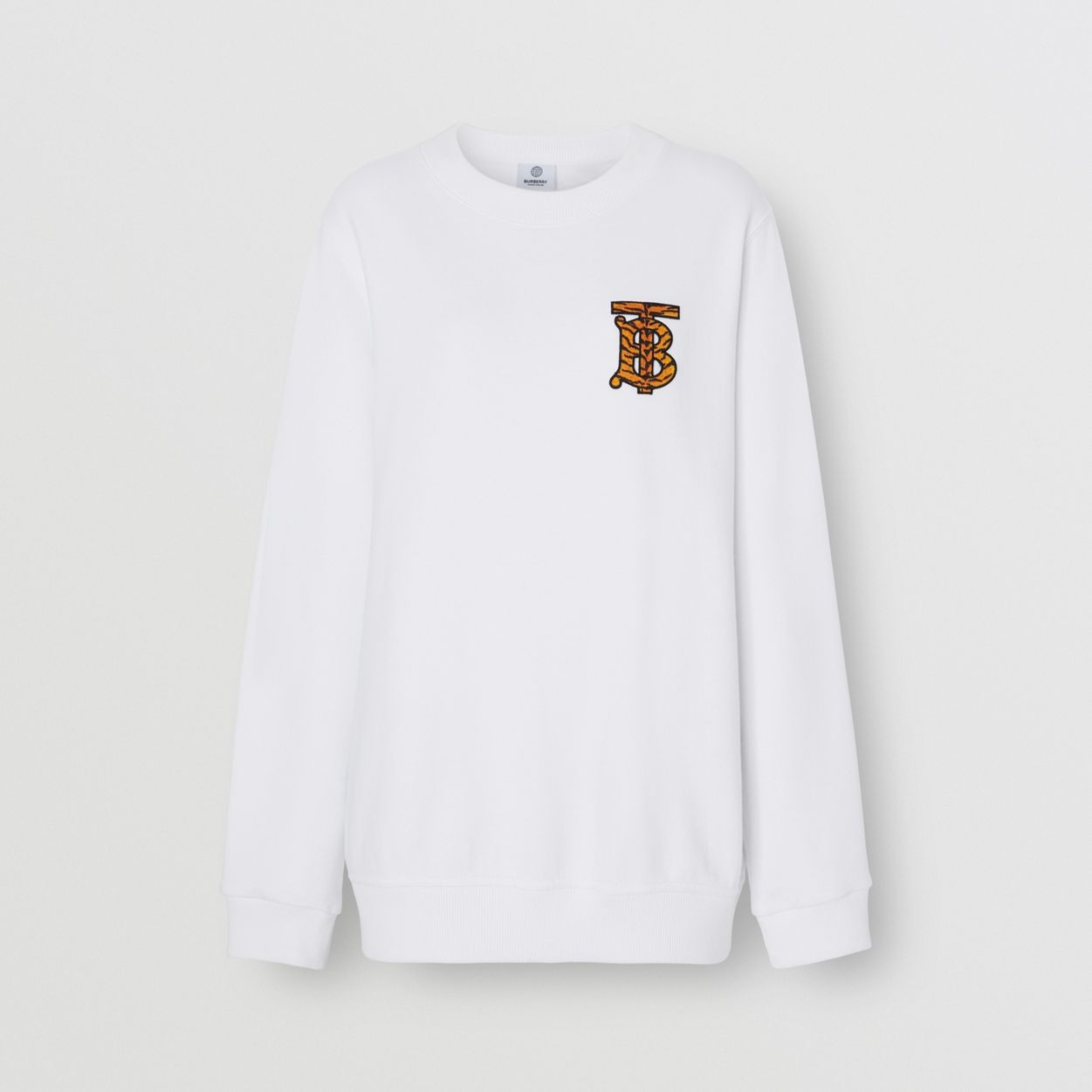 Monogram Motif Cotton Oversized Sweatshirt - 1