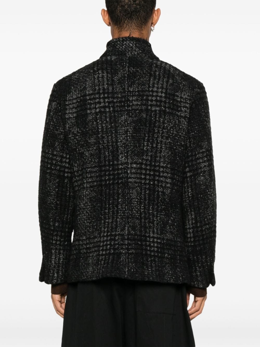 intarsia-knit jacket - 4