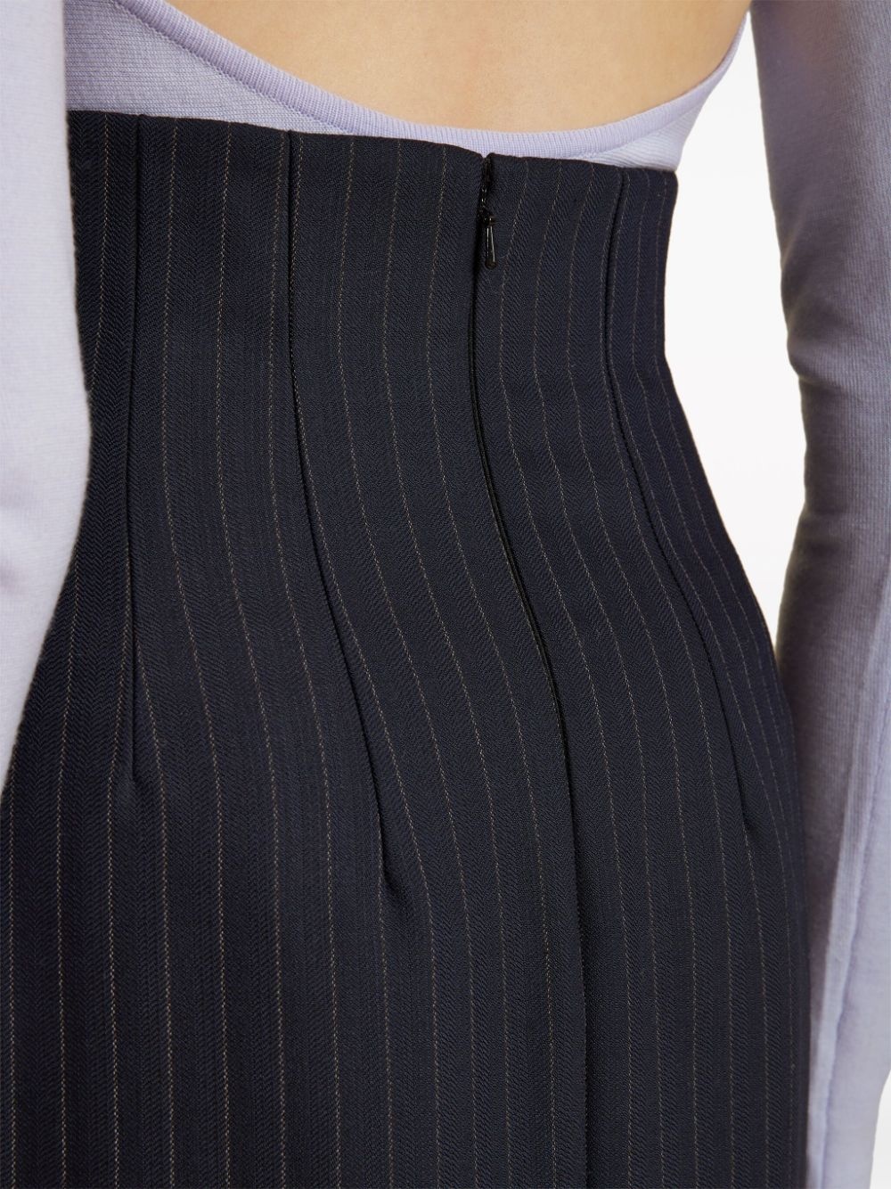 The Loxley pinstriped pencil skirt - 6