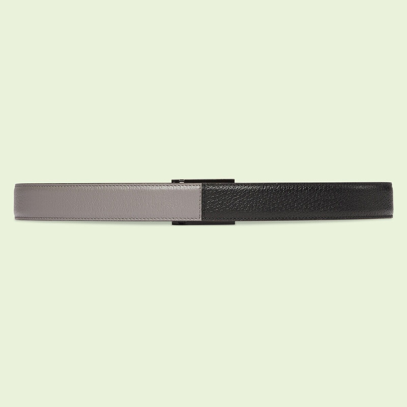 Two-tone thin belt with Square G 4