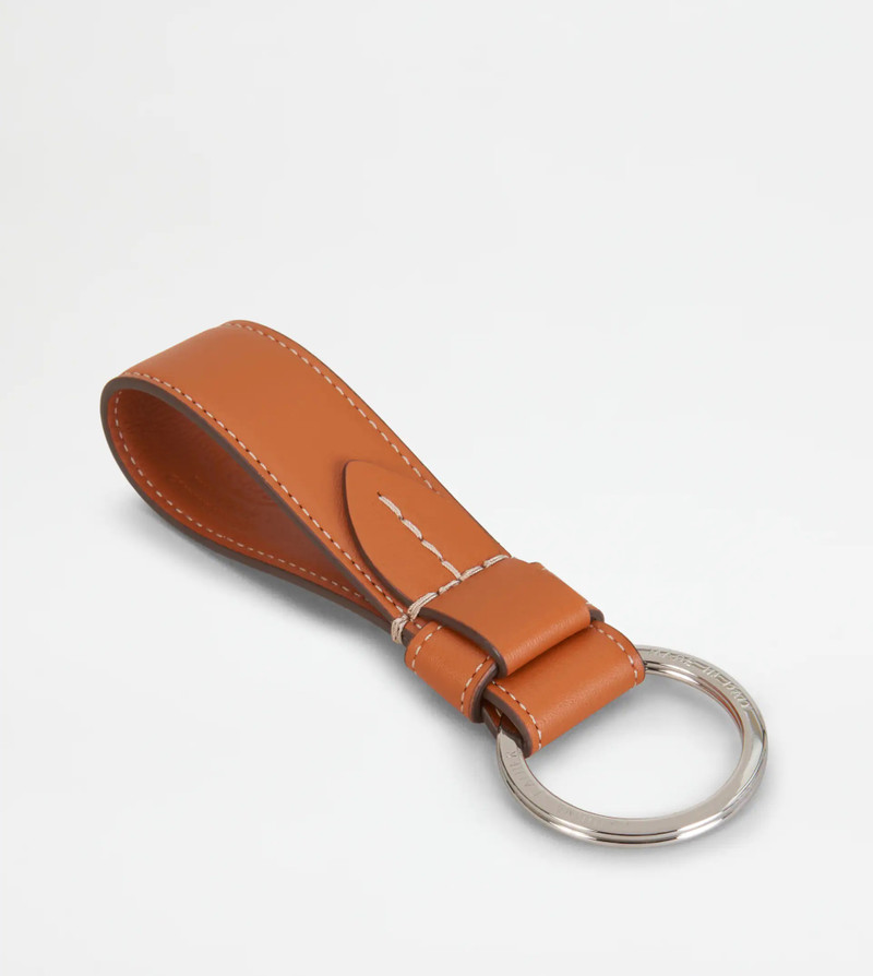 Tod's LEATHER KEY HOLDER - BROWN outlook