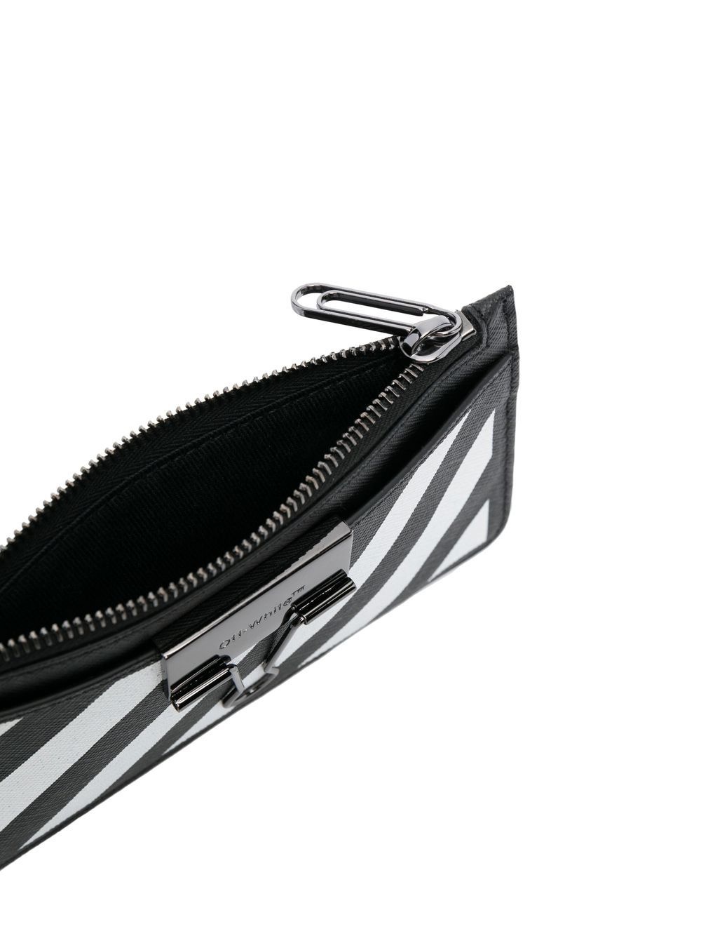 Diag-stripe zip-up wallet 3