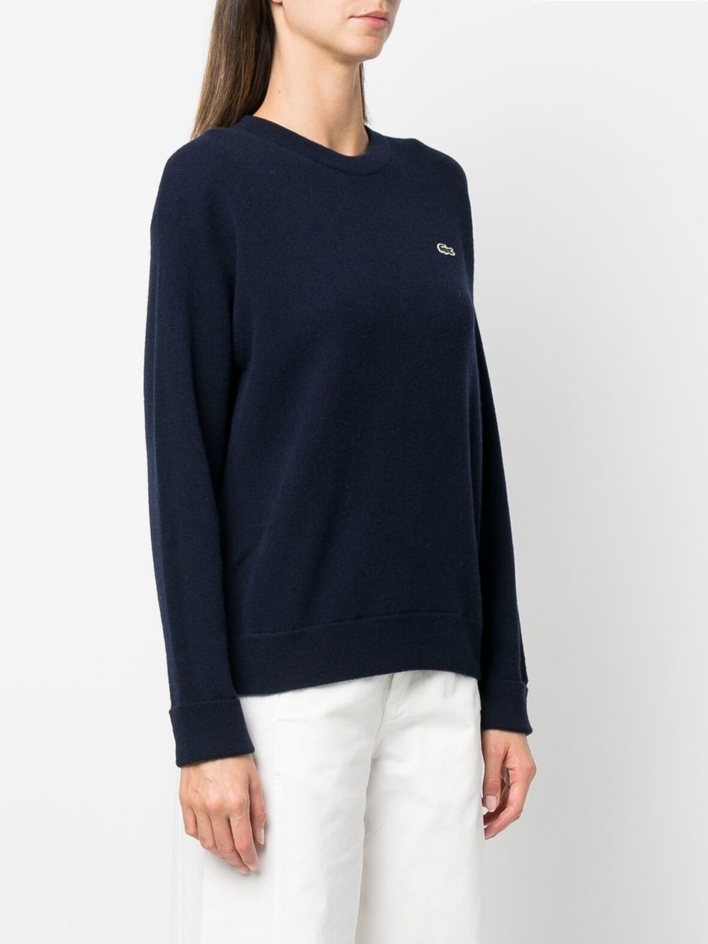 logo-patch crew-neck jumper - 3