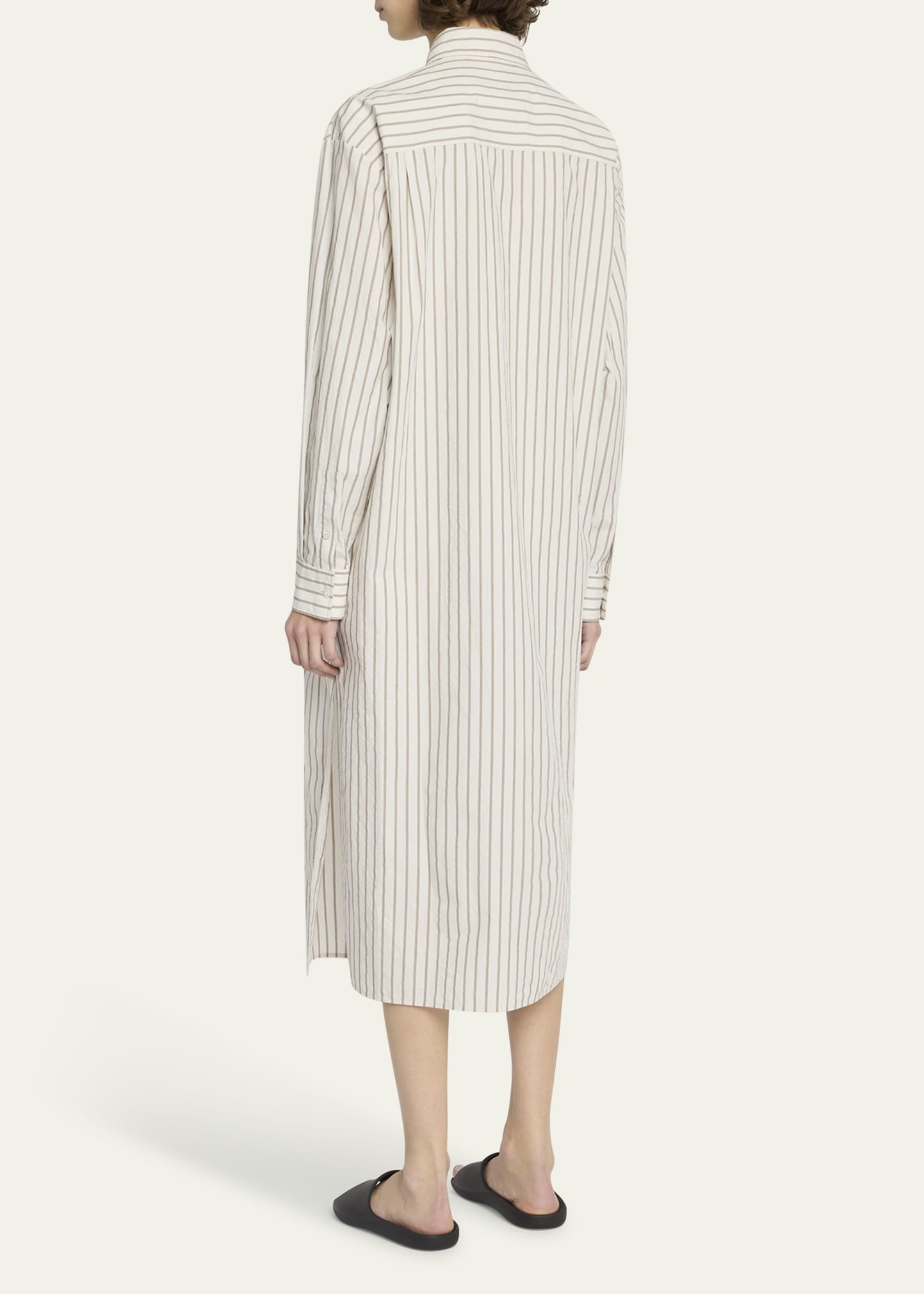 Chihiro Striped Midi Shirtdress - 3