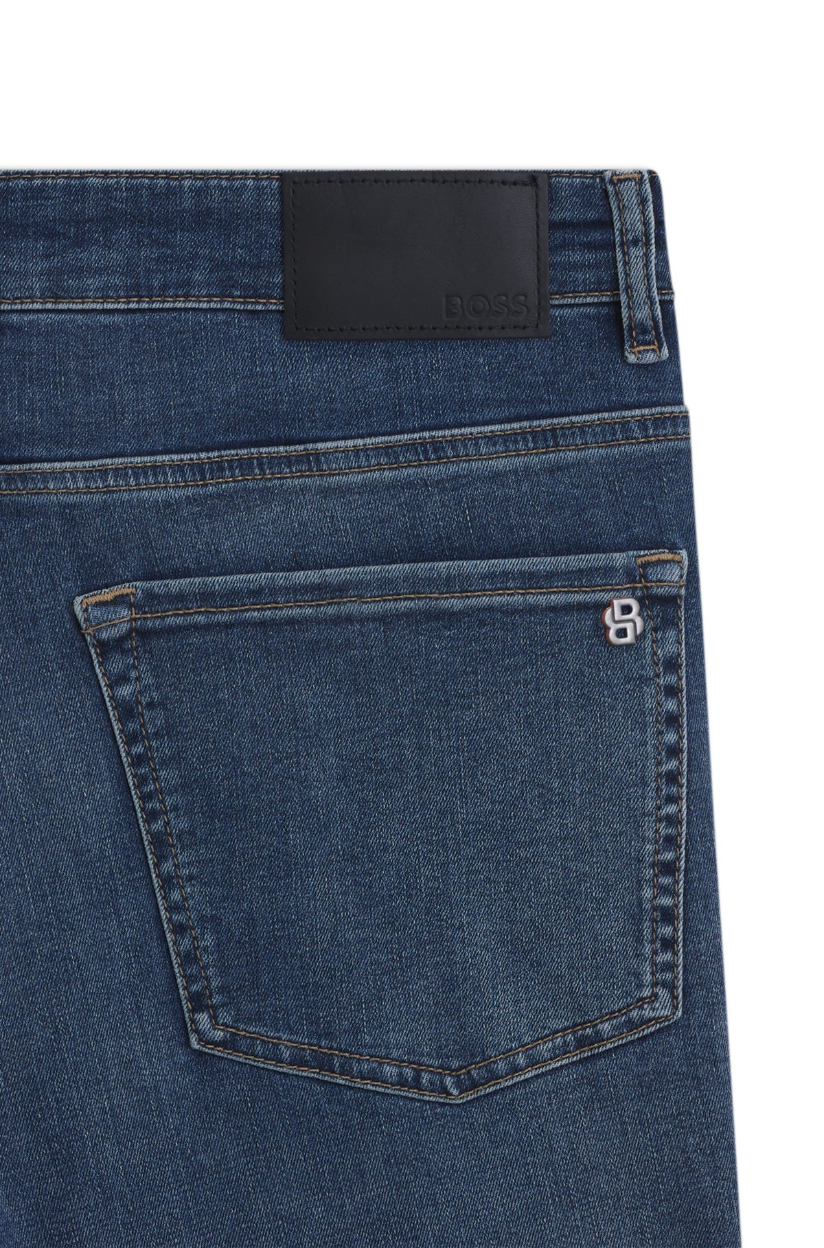 MAINE REGULAR-FIT JEANS IN BLUE SUPER-STRETCH DENIM - 6