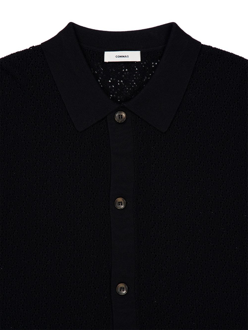 collared button-front cardigan 3