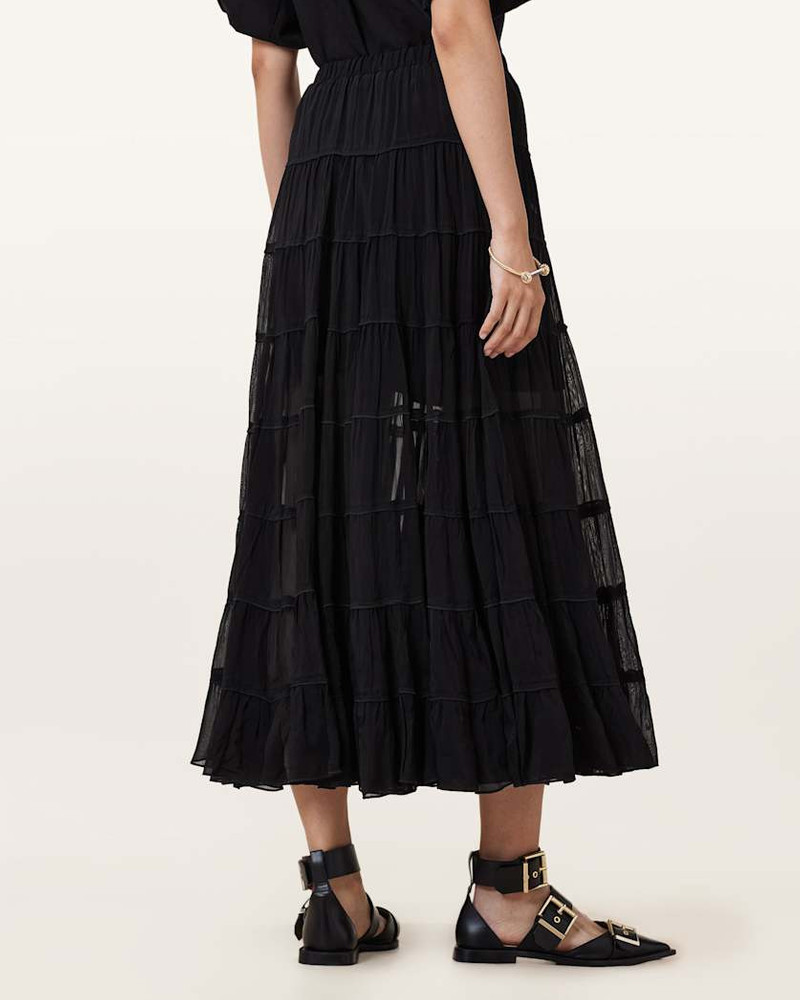 EVA TIERED MIDI SKIRT 7