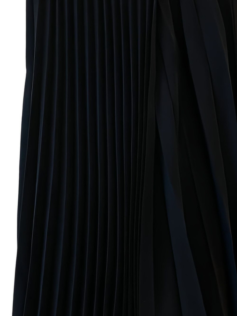 SAINT LAURENT pleated-construction asymmetric skirt outlook