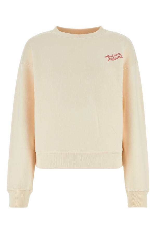 Light pink cotton sweatshirt - 1
