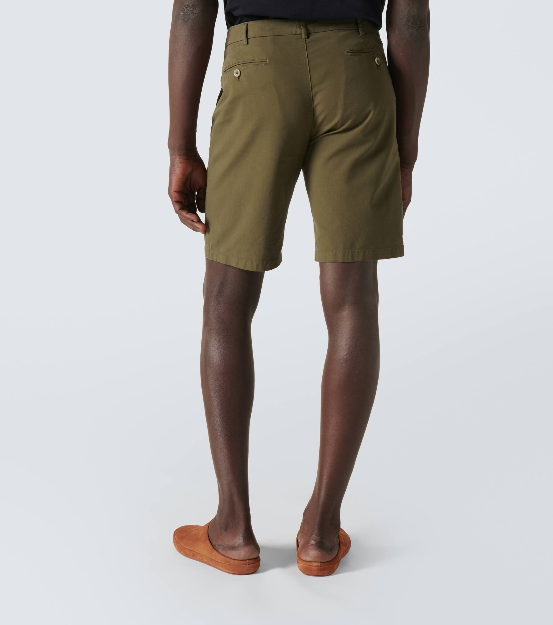 Cotton-blend Bermuda shorts - 4