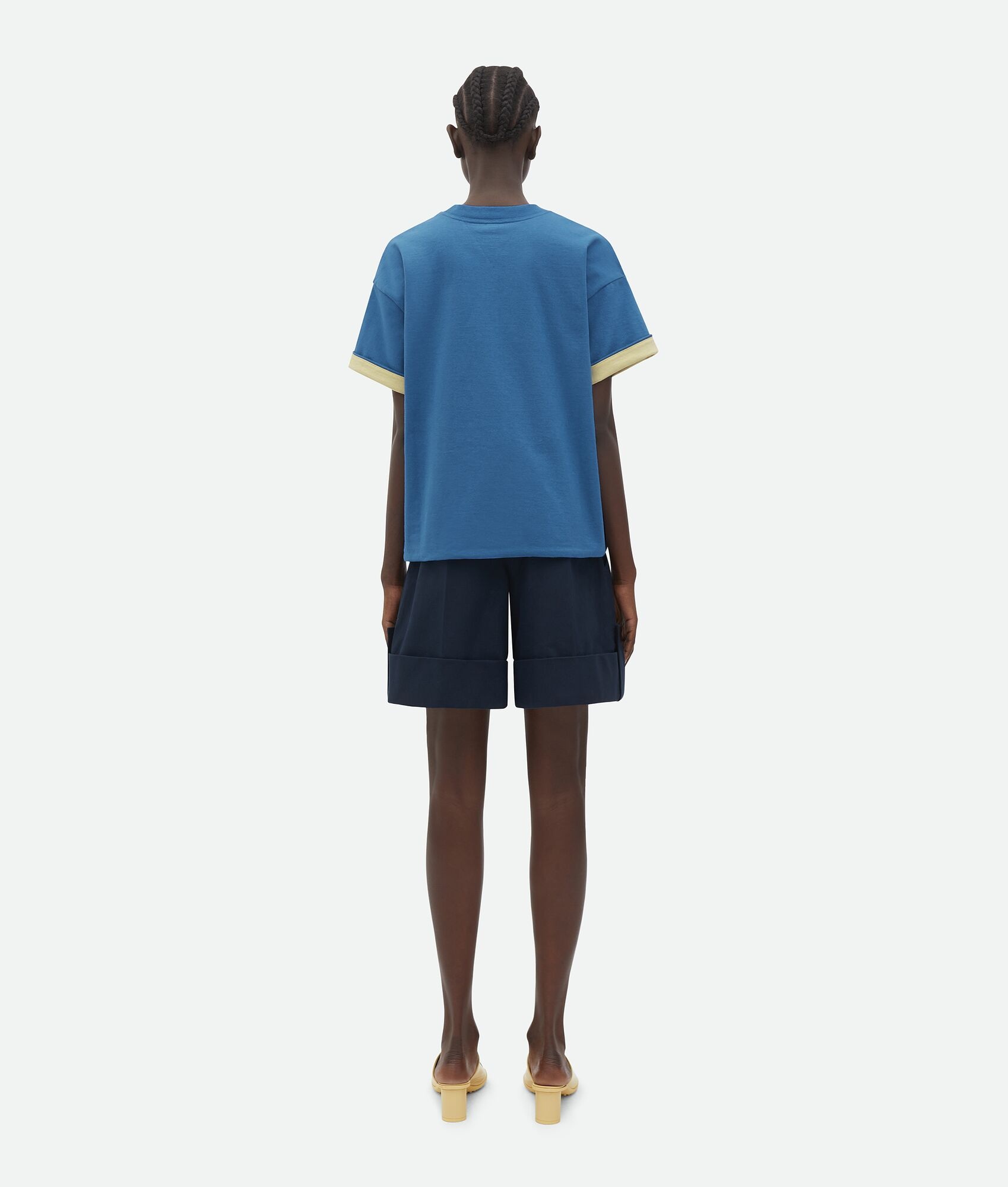 Relaxed Fit Double Layer Cotton T-Shirt - 3
