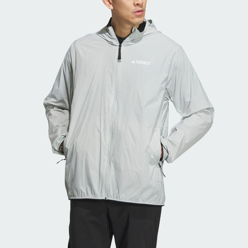 adidas adidas Terrex Wind.Rdy Jacket 'Grey' IU2672 outlook