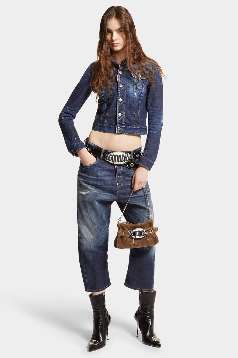 ★Dsquared2★DARK CB WASH CLASSIC DENIM WORKER JACKET★ DSQUARED2 DARK CB WASH CLASSIC DENIM WORKER JACKET | REVERSIBLE