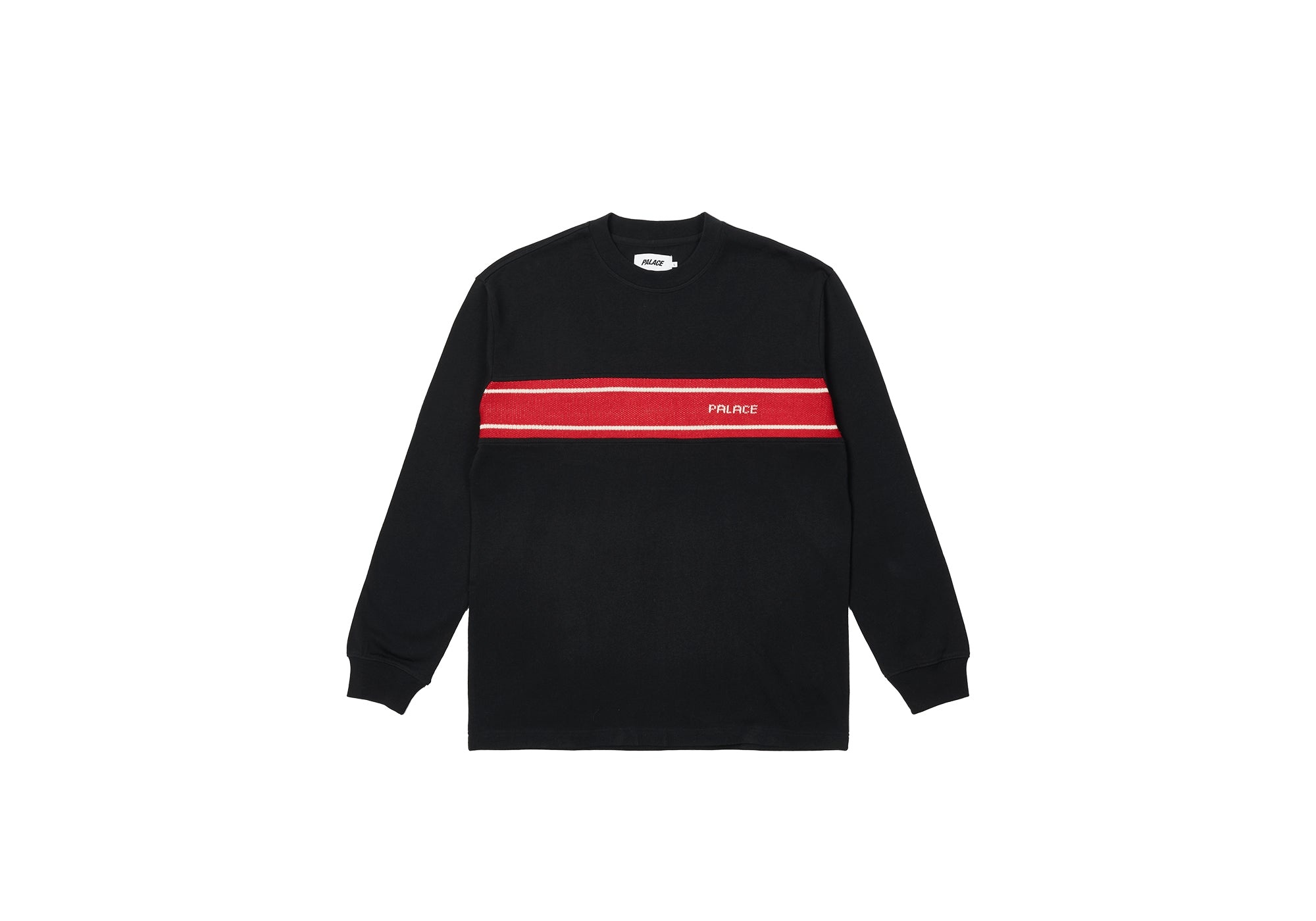 KNIT BLOCK LONGSLEEVE BLACK - 1