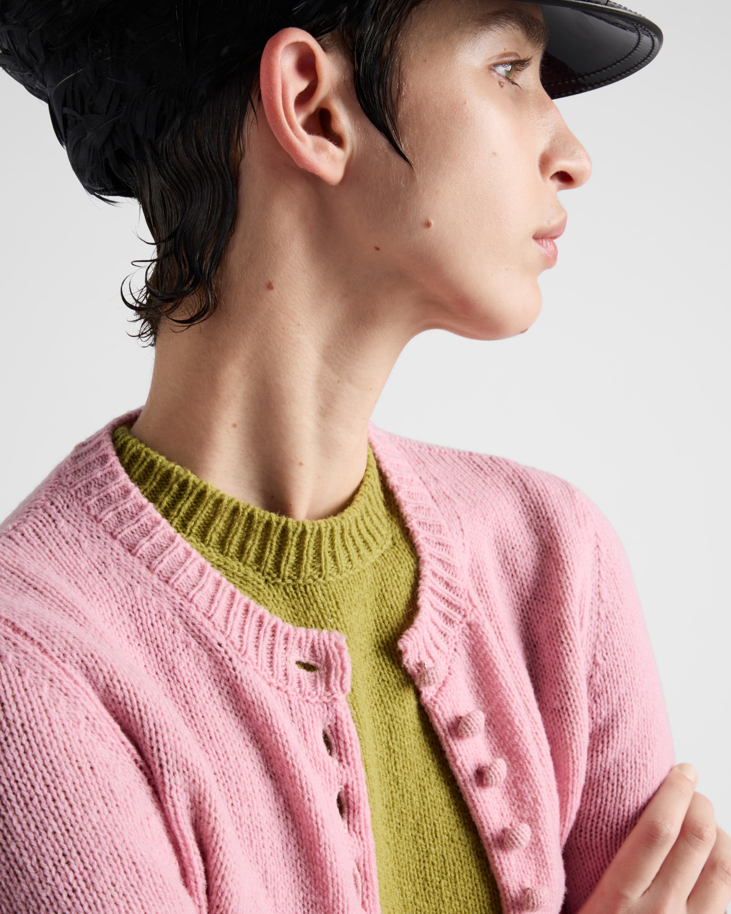 Short-sleeved cashmere sweater - 4