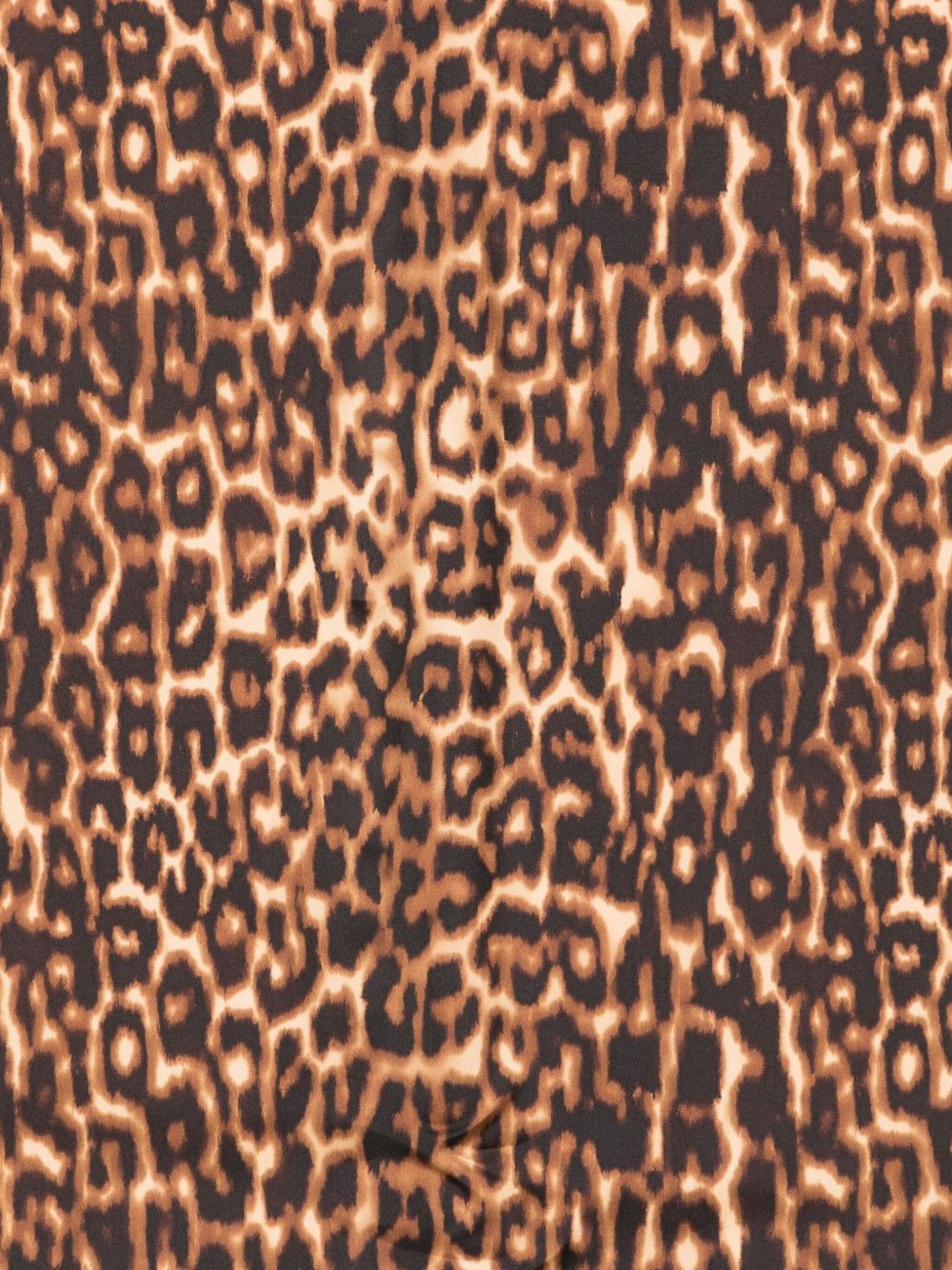 leopard-print silk scarf - 3