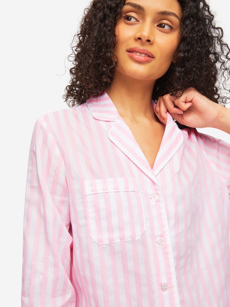 Women's Pyjamas Capri 20 Cotton Pink - 6