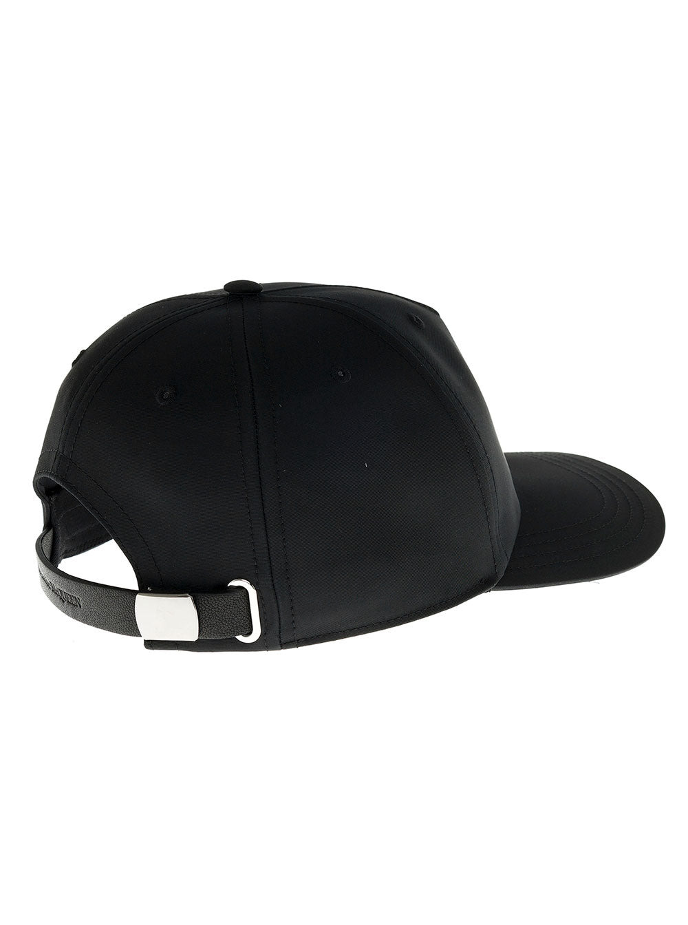 Alexander Mcqueen Men Graffiti Black Polyfaille Hat With Logo Alexander Mcqueen Man - 2