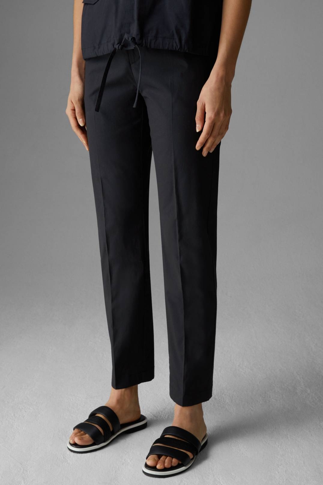 ABBIE CHINOS IN NAVY BLUE - 2