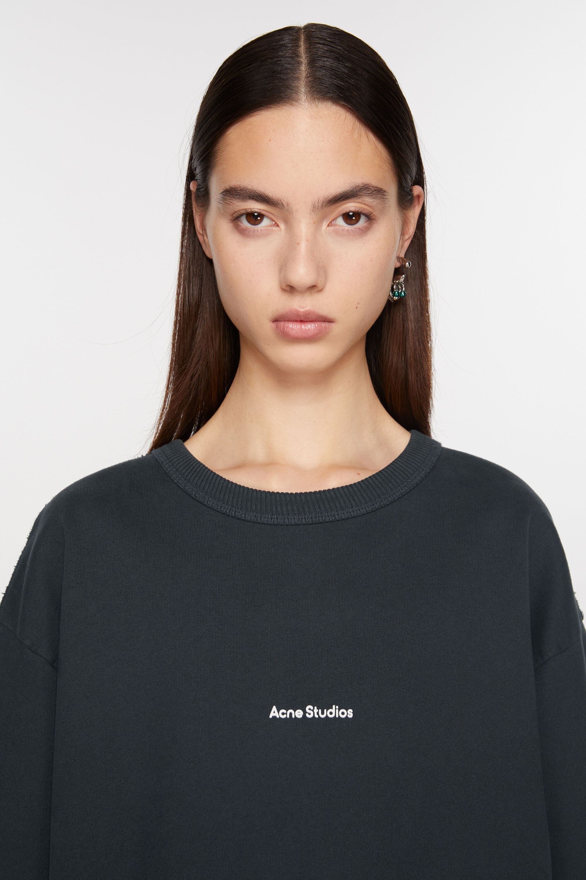Stamp logo sweatshirt - Black - 4