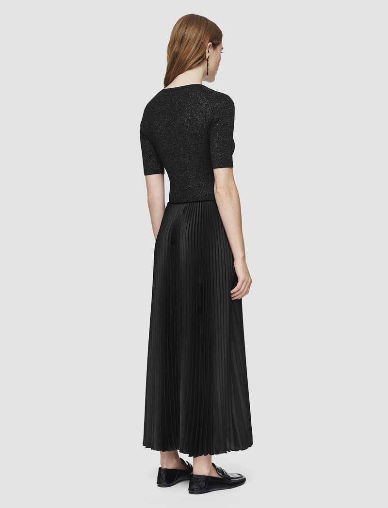 Domat Pleated Lurex Dress 3