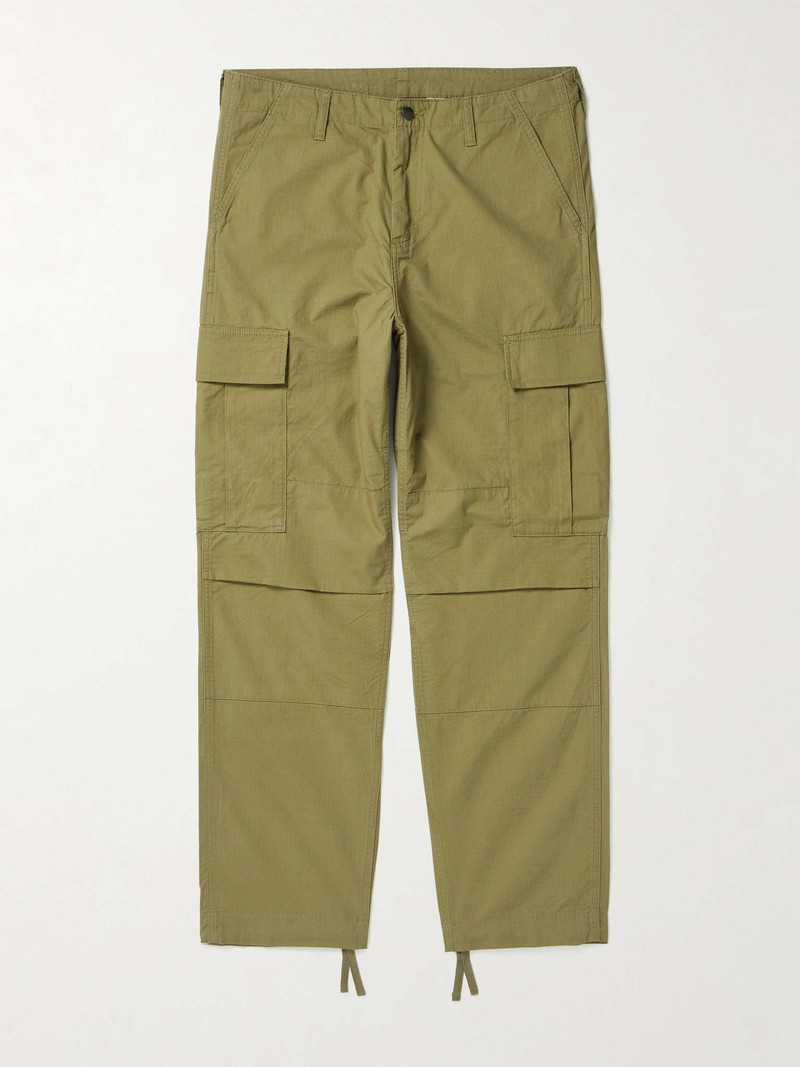 Straight-Leg Cotton-Ripstop Cargo Trousers 1