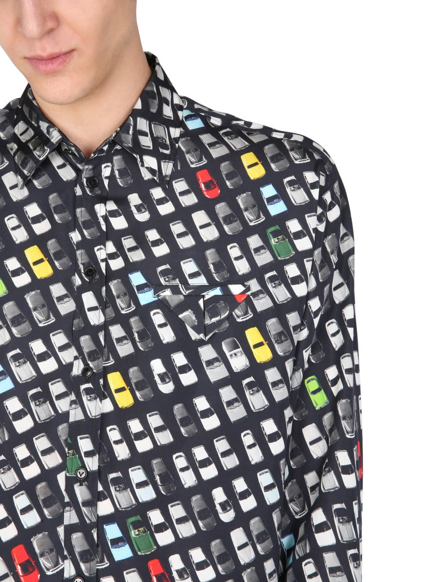 Bottega Veneta Men Shirt With Allover Print - 3