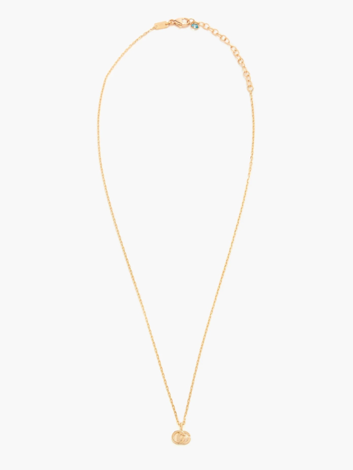 GG-logo 18kt gold chain necklace - 5