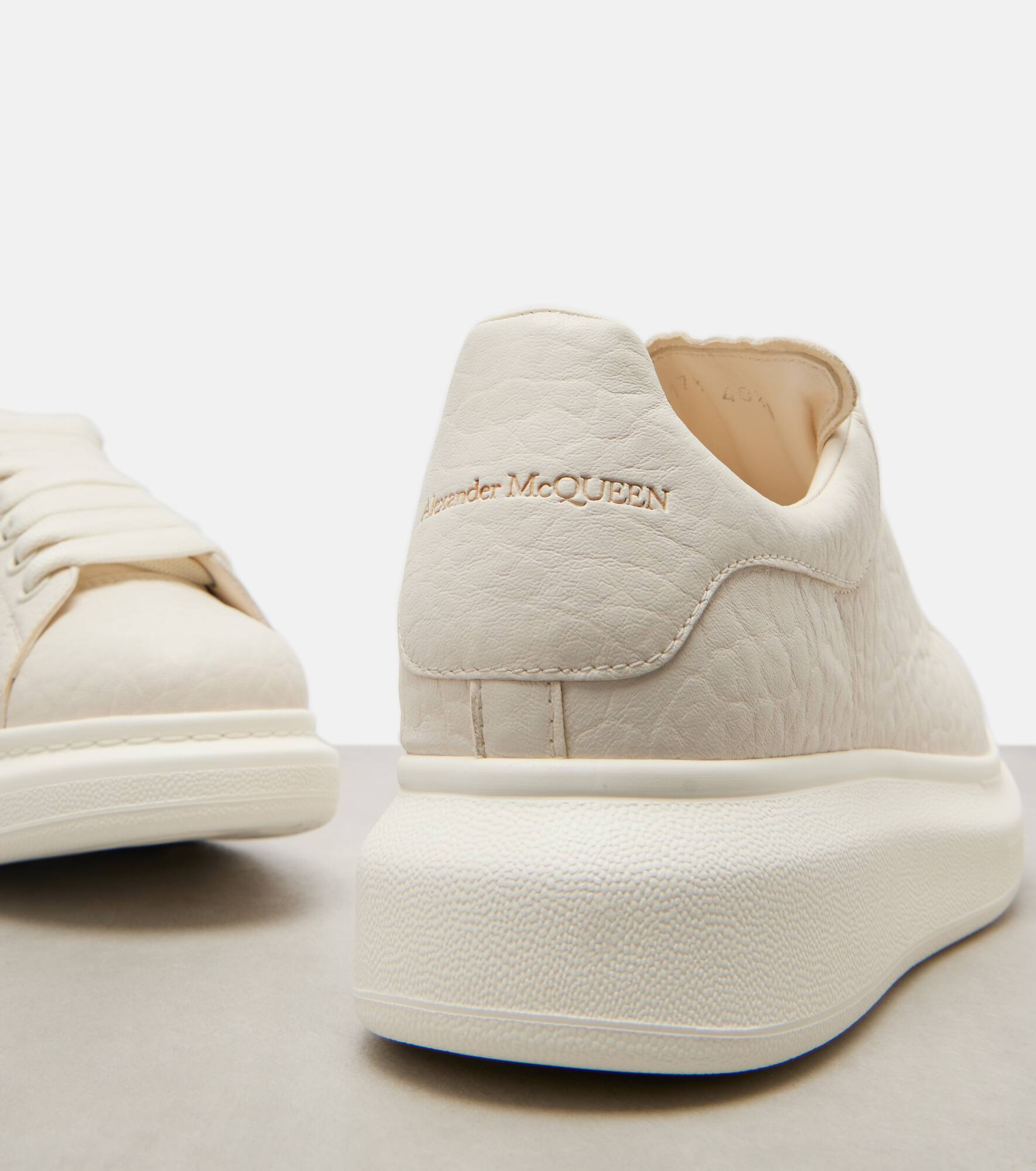 Oversized leather sneakers - 5