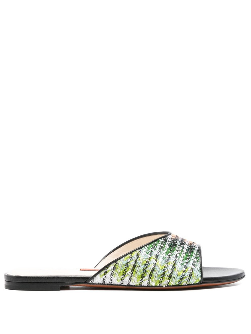 gradient flat sandals 1